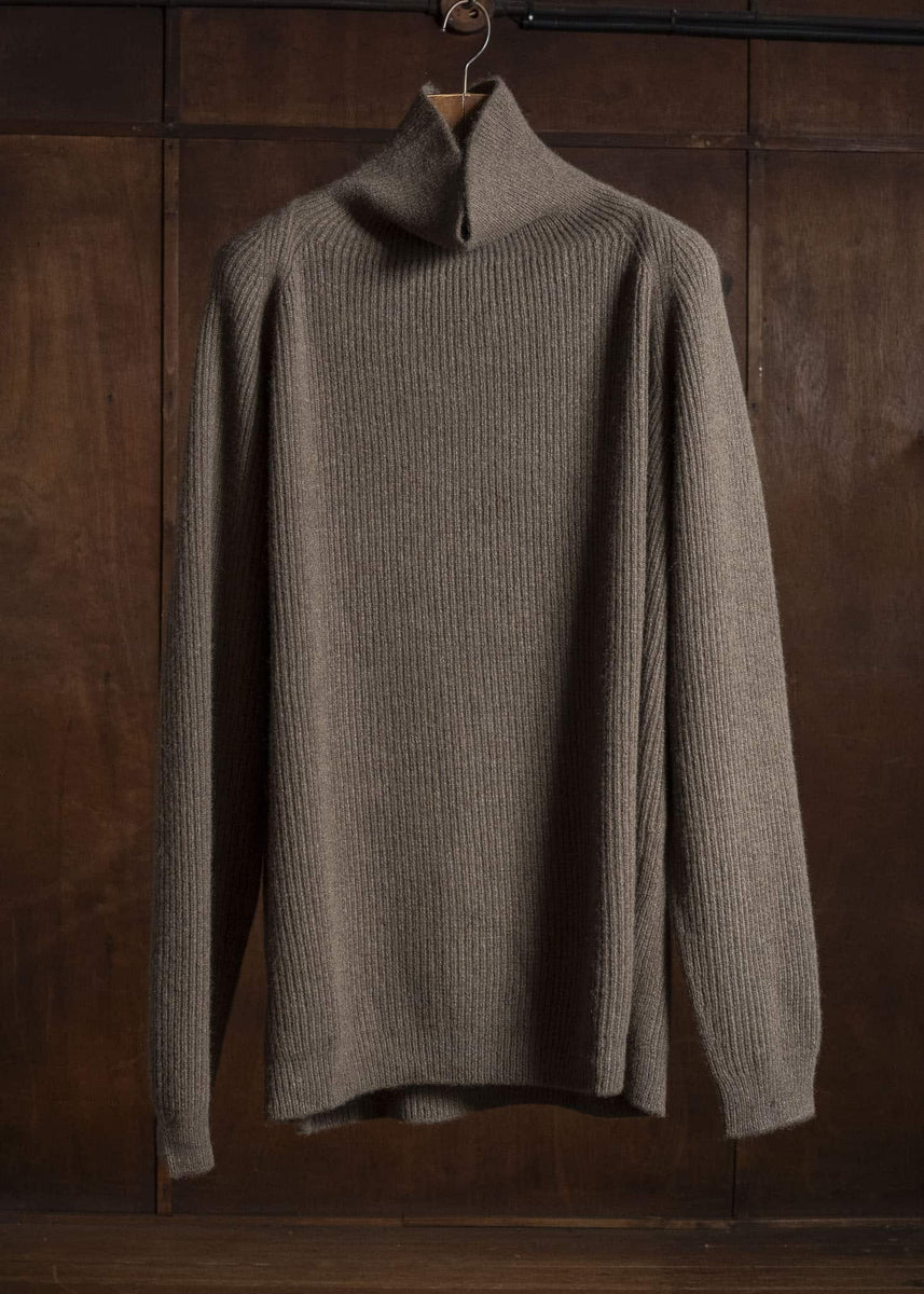 JAN-JAN VAN ESSCHE KNIT#79 LOOSE FIT KNITTED TURTLE NECK SWEATER