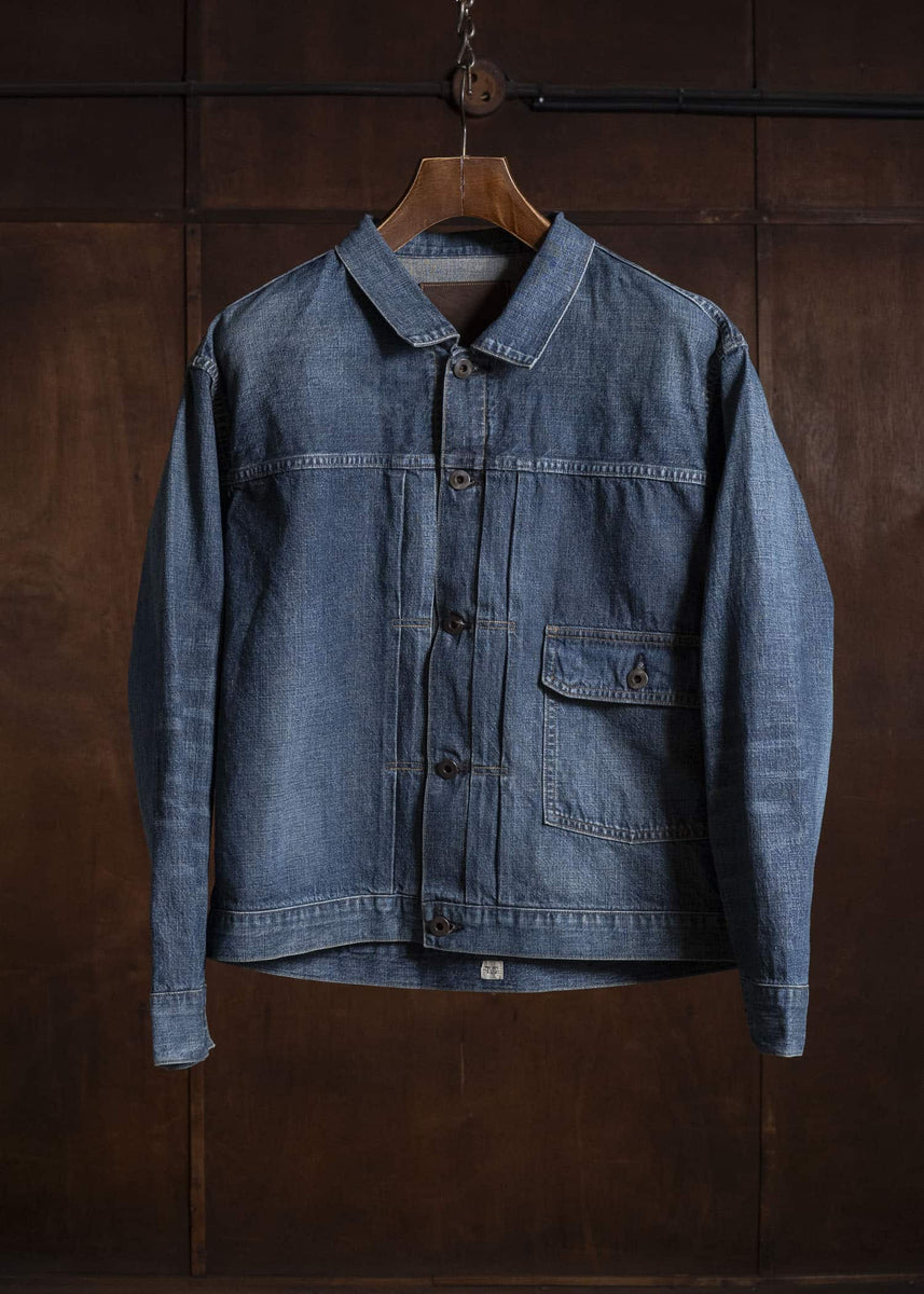 Taiga Takahashi Lot.720-Damaged Indigo Damaged Denim Jacket C