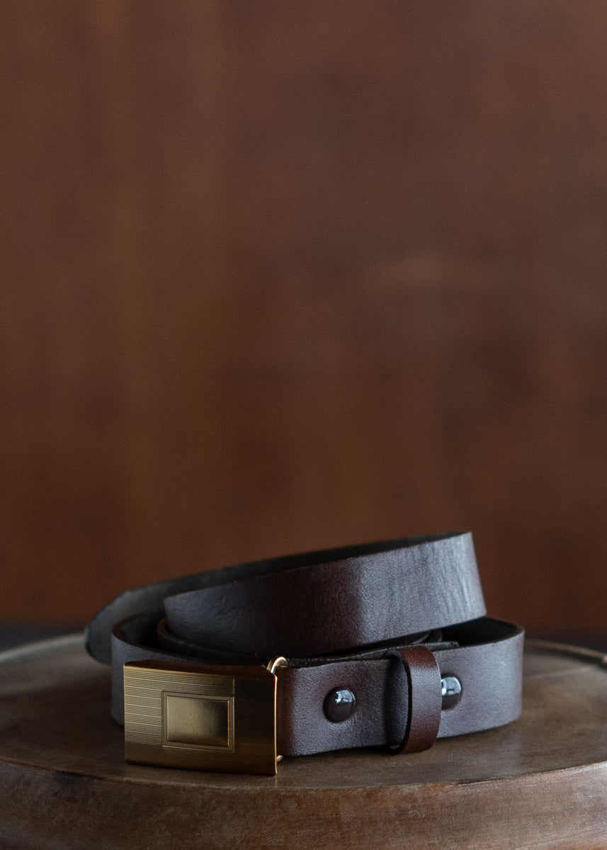 Taiga Takahashi HICKOK BELT Lot.003 Mud Dyed Brown – VISION OF FASHION