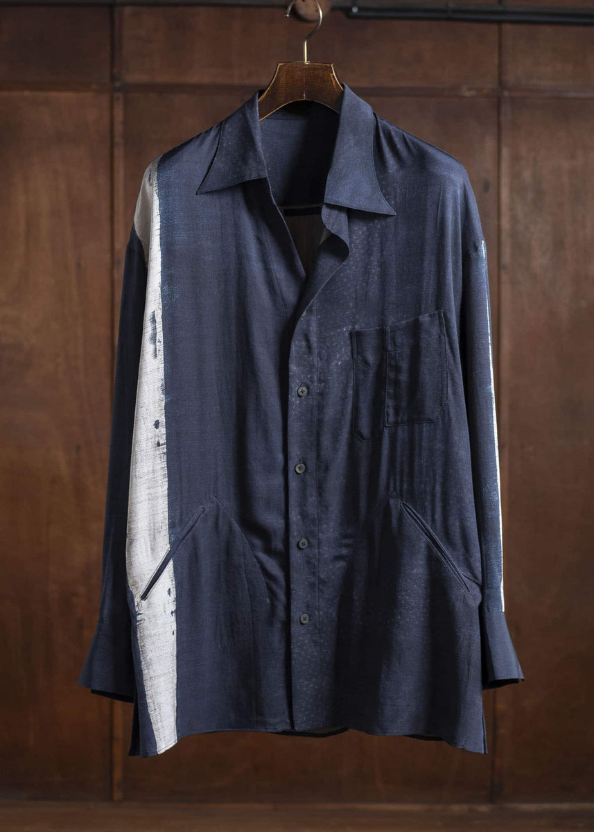 トップス ZIGGY CHEN 0M2520706 OVERSIZED SHIRT ZIGGY CHEN 0M2520706 OVERSIZED SHIRT 25-MIDNIGHT BLUE – VISION OF