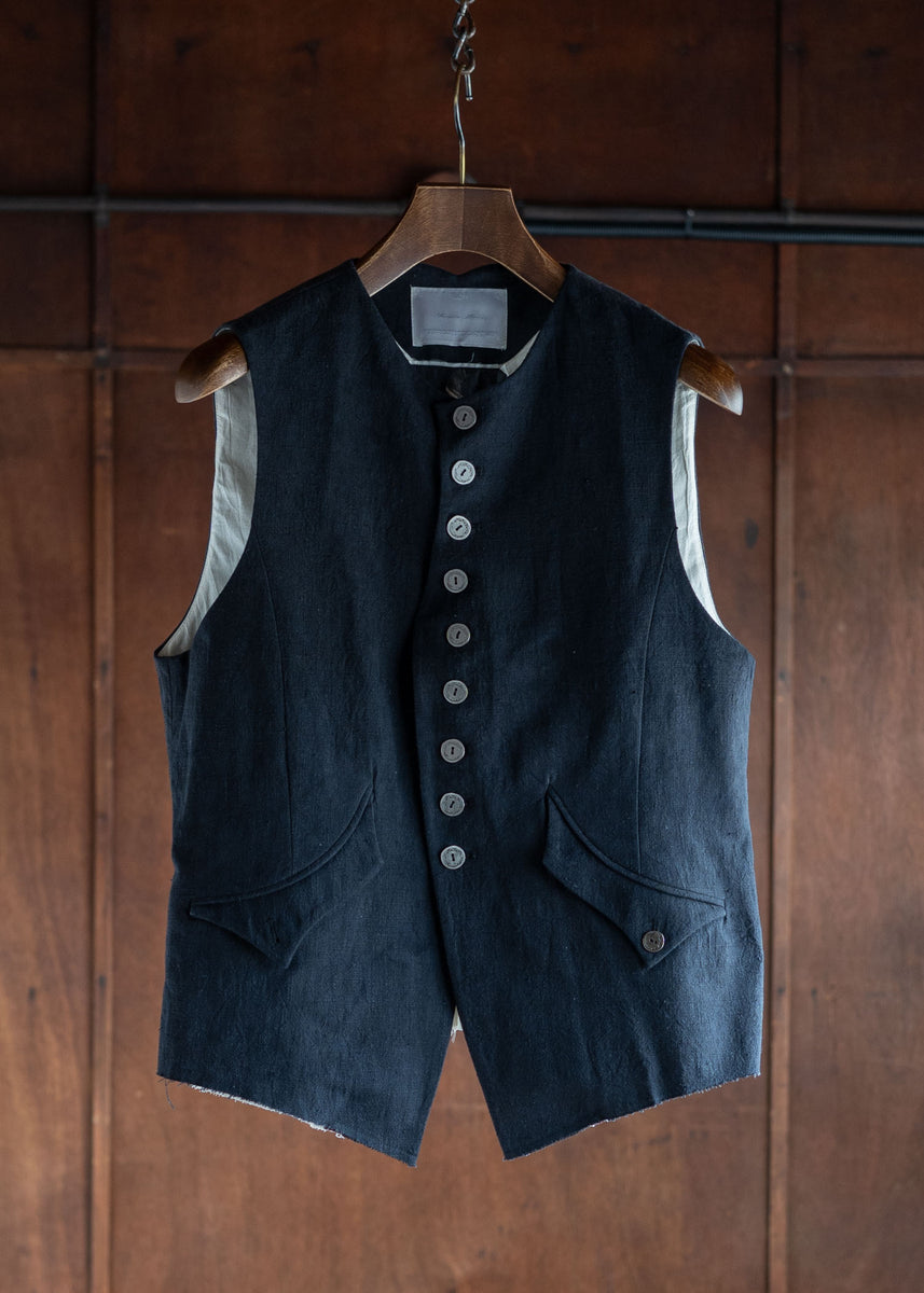 Professor.E Waistcoat Natural Dyed Black – VISION OF FASHION