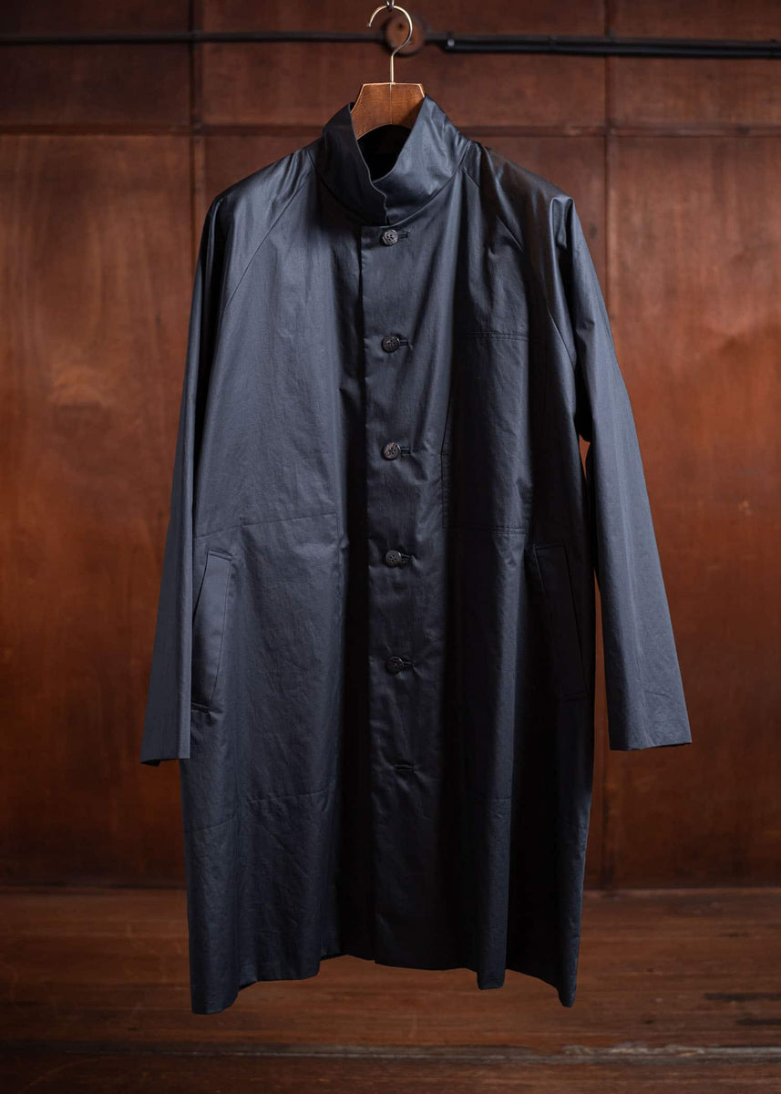 Jurgen Lehl Balmacaan Coat Black J0551FJM052 – VISION OF FASHION