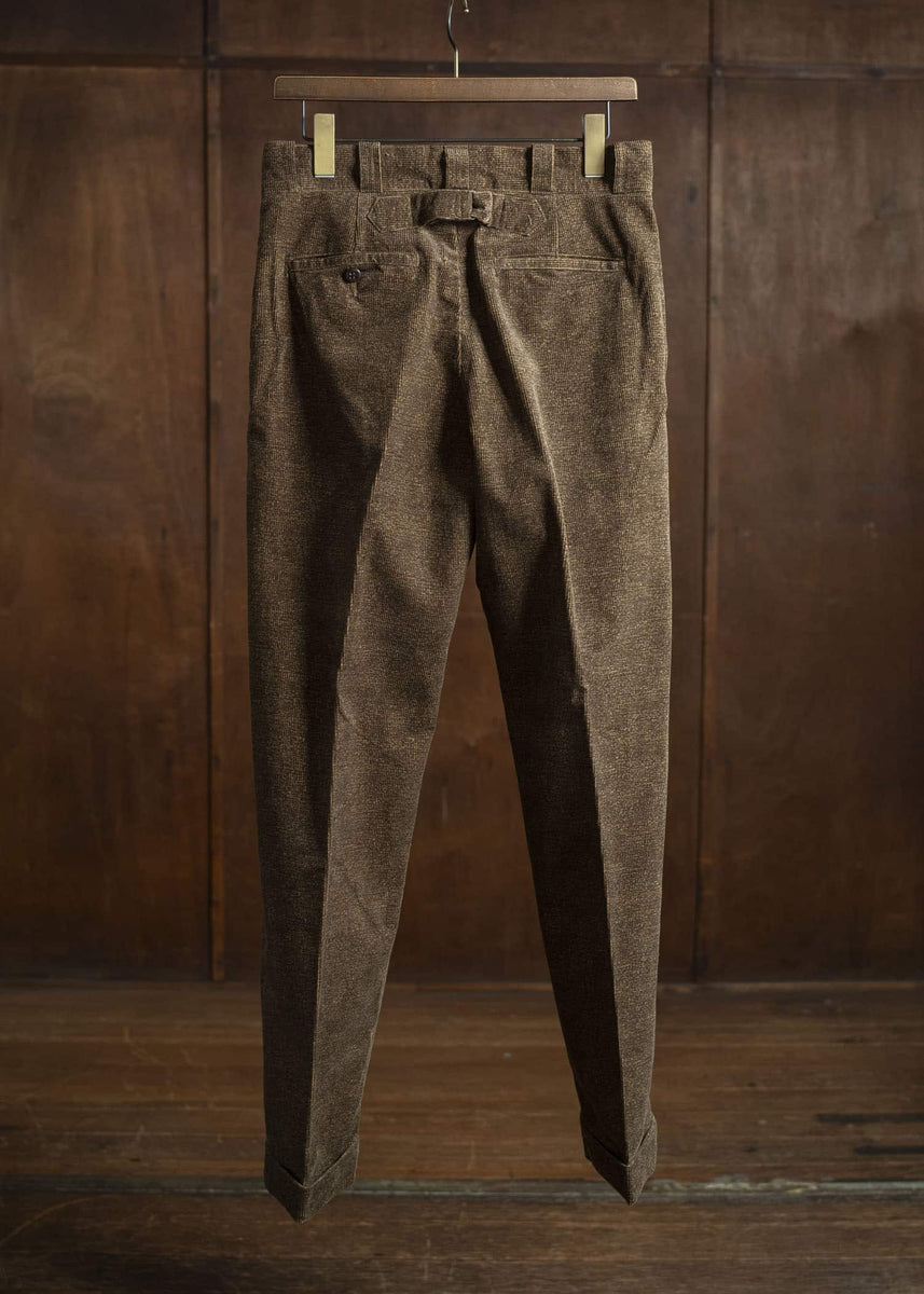 Taiga Takahashi Lot.201 Work Trousers MELANGE BROWN – VISION OF
