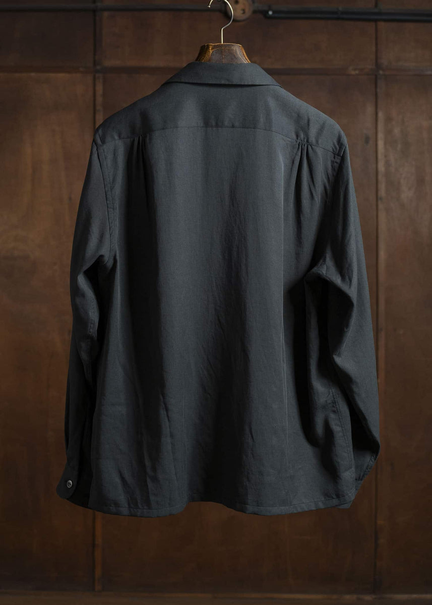 Taiga Takahashi Lot.101 Open Collar Shirt BLACK – VISION OF FASHION