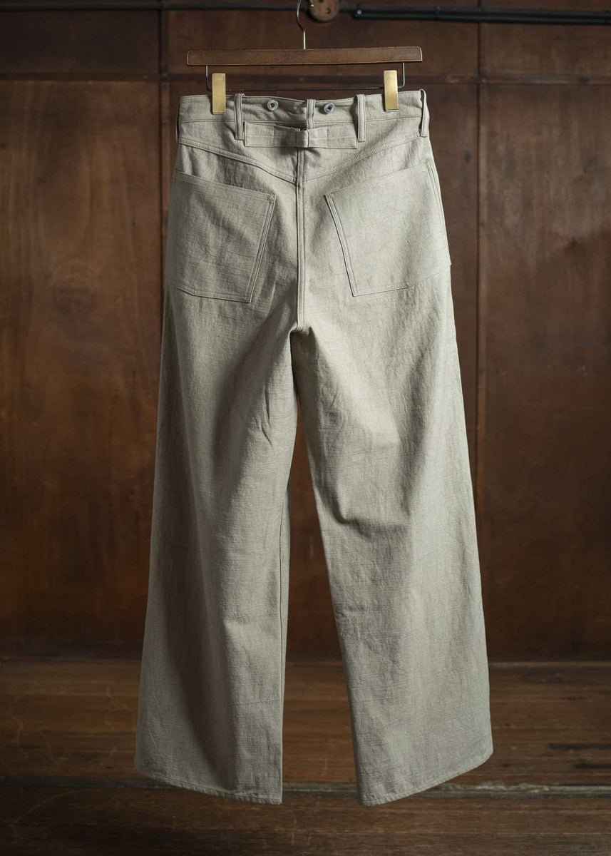 Taiga Takahashi Lot.209 Buckle-Backed Trousers BEIGE – VISION OF