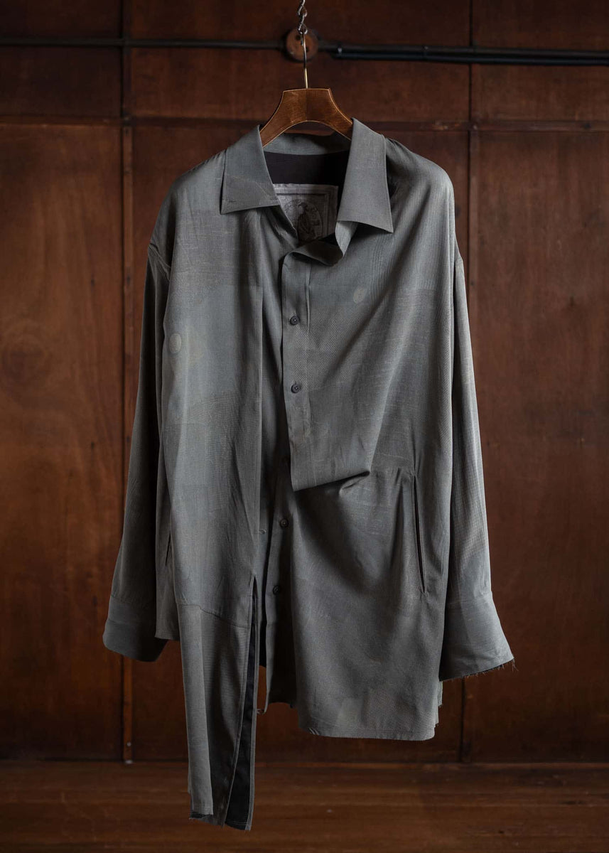 ZIGGY CHEN 24SS Deconstructed Long Shirt