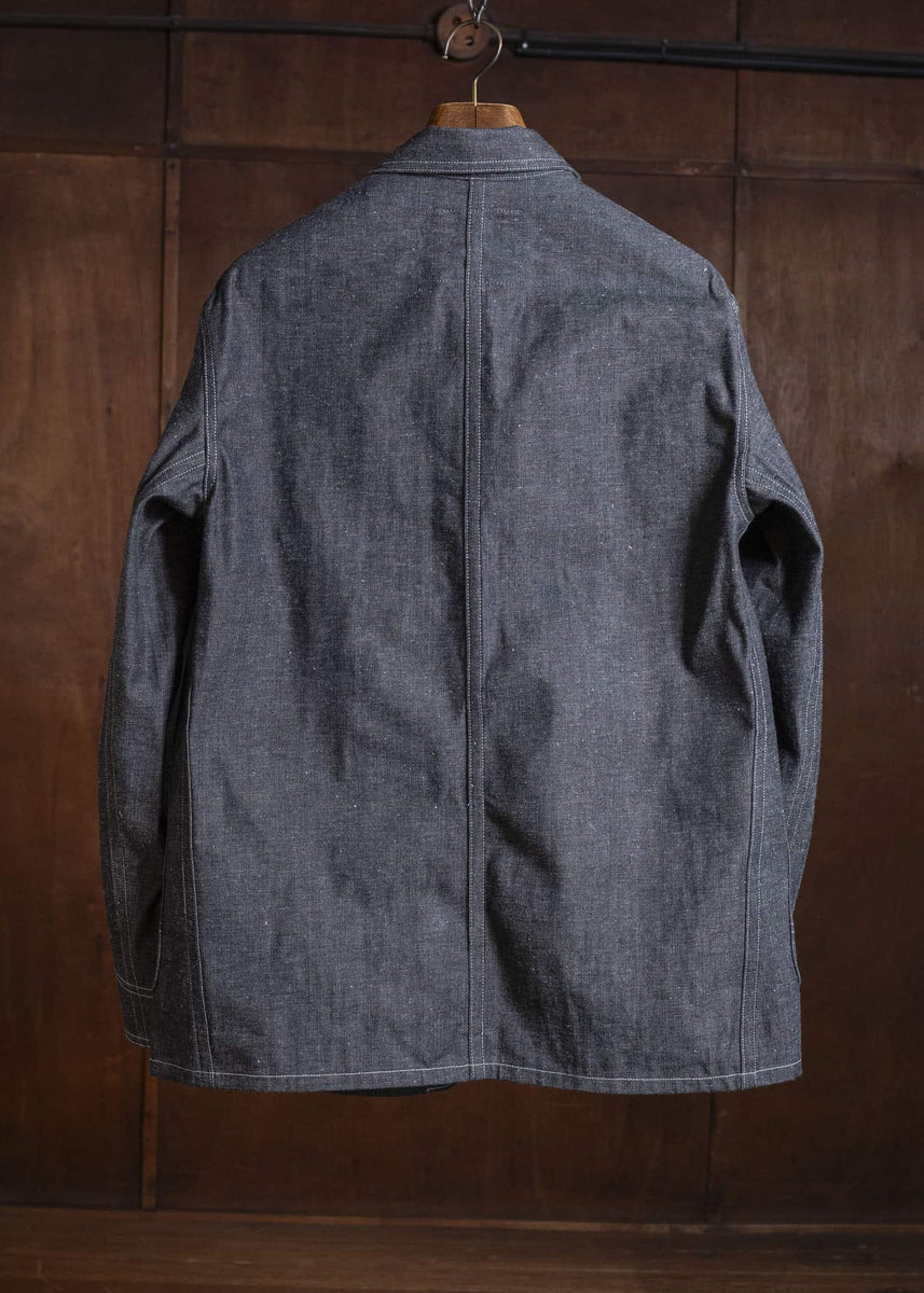Taiga Takahashi Lot.716-Raw Indigo Damaged Coverall Jacket With