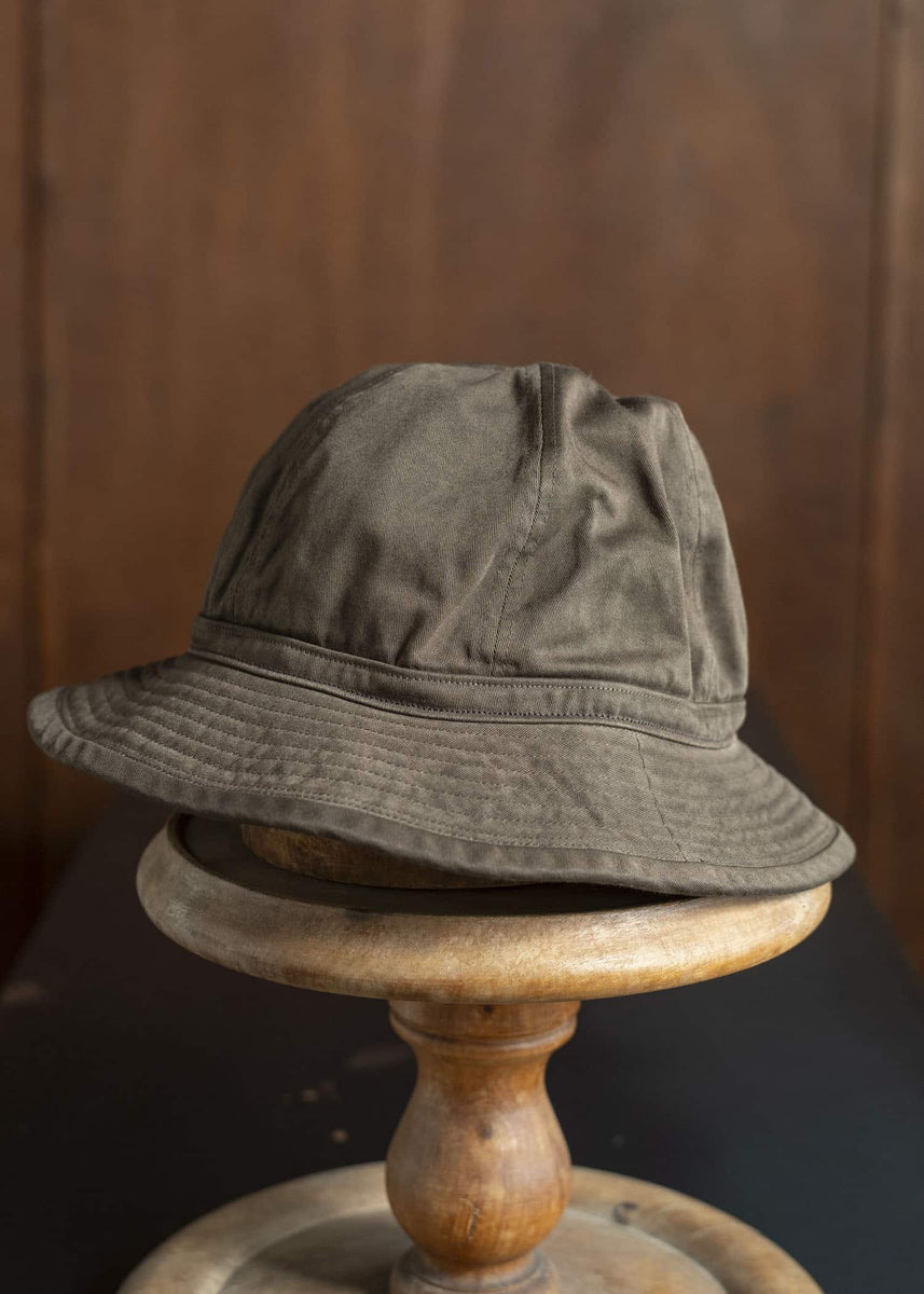 Taiga Takahashi Lot.010 Military Hat MUD DYED BROWN – VISION OF