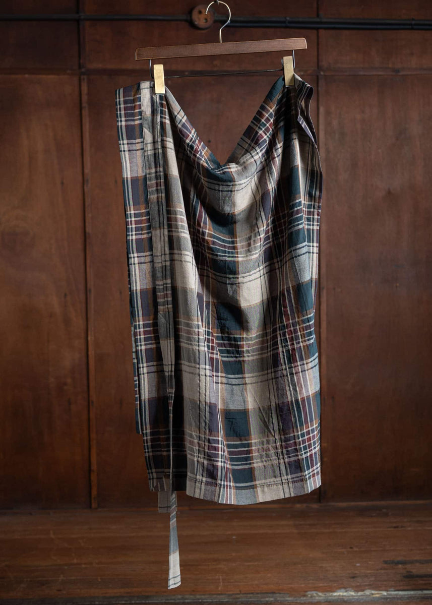 JAN-JAN VAN ESSCHE SCARF#33 Wrap Scarf Madrasⅱ Sand-Green