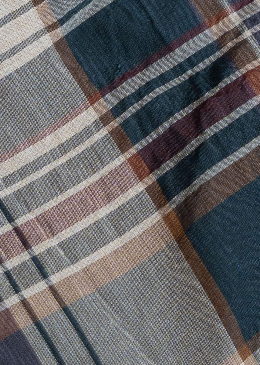 JAN-JAN VAN ESSCHE SCARF#33 Wrap Scarf Madrasⅱ Sand-Green