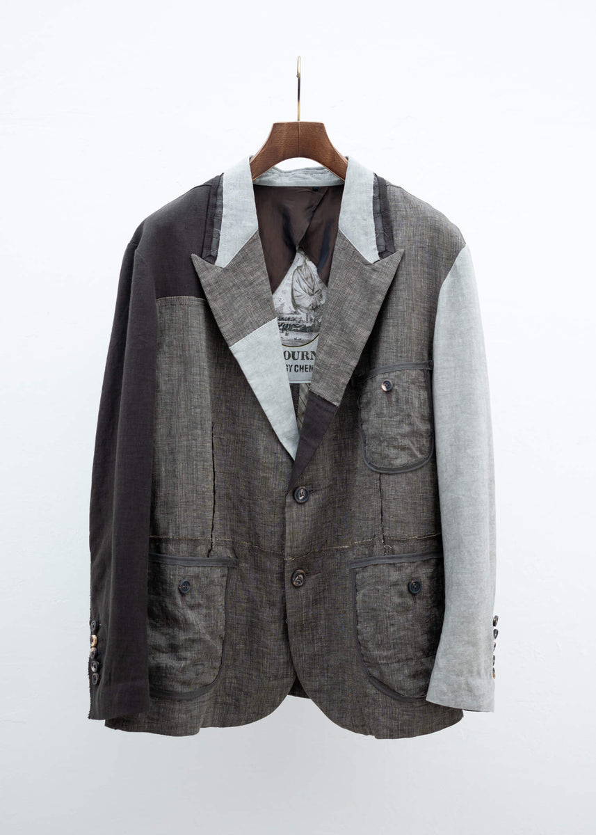 ZIGGY CHEN CLASSIC PATCHWORK 2B BLAZER – VISION OF FASHION