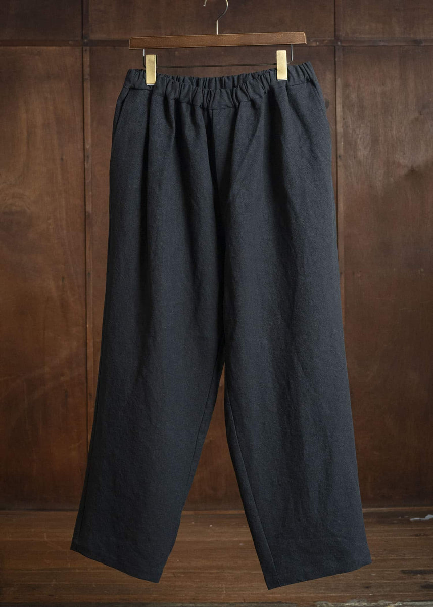 YOKO SAKAMOTO YS-26SS-29-BLACK Wide Easy Pants BLACK – VISION OF