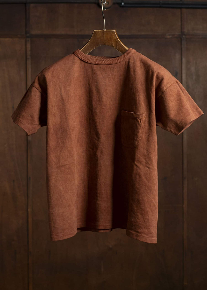 Taiga Takahashi Tee Shirt Lot.601 Techi Tree Dyed Brown – VISION 