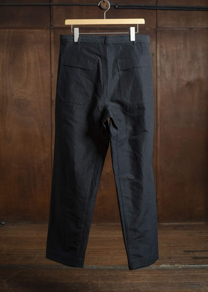 JAN-JAN VAN ESSCHE TROSERS #72 CHINO STYLE TROUSERS Linen Wool