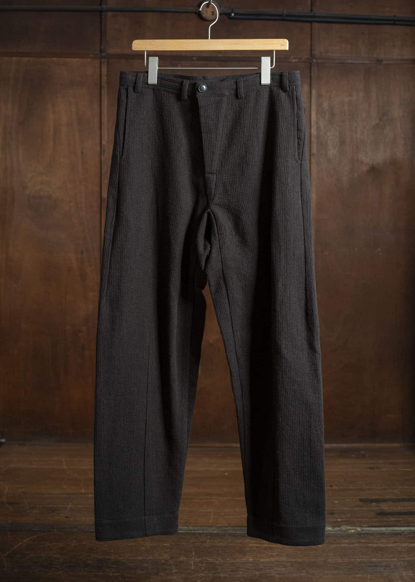 JAN-JAN VAN ESSCHE TROSERS #72 CHINO STYLE TROUSERS Ridged Linen