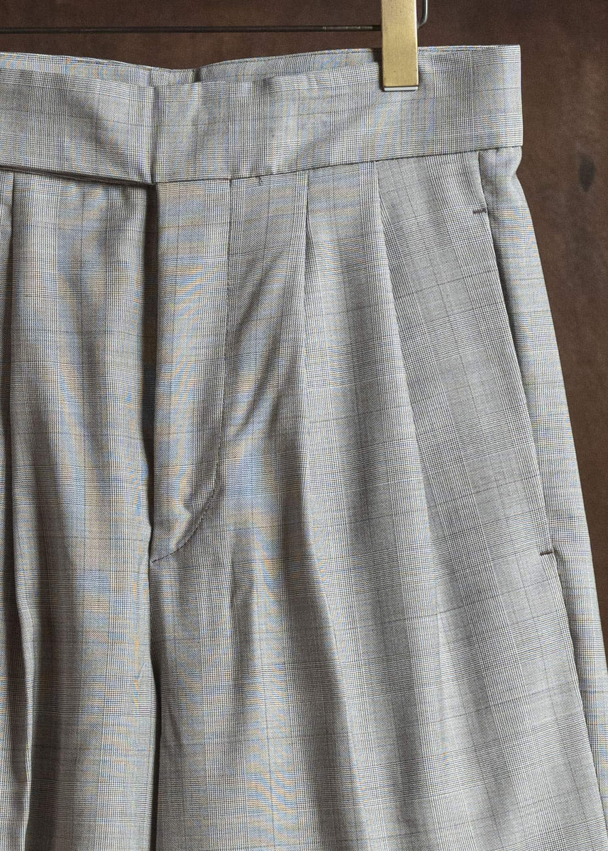 HED MAYNER FRESH WOOL CHECK SHORTS BROWN CHECK HMMC30065AHC012