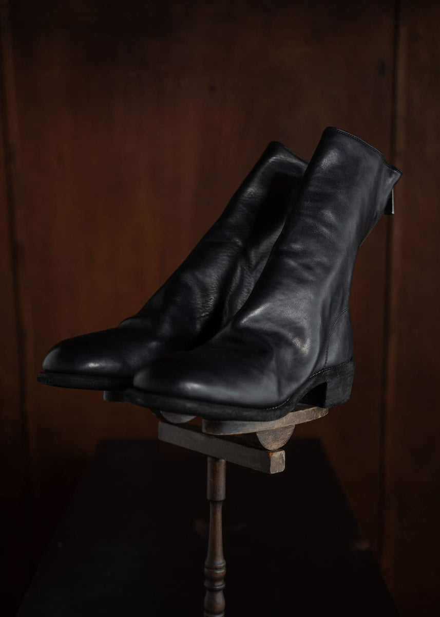 GUIDI 788 / BACK ZIP MID BOOT / BLKT – VISION OF FASHION