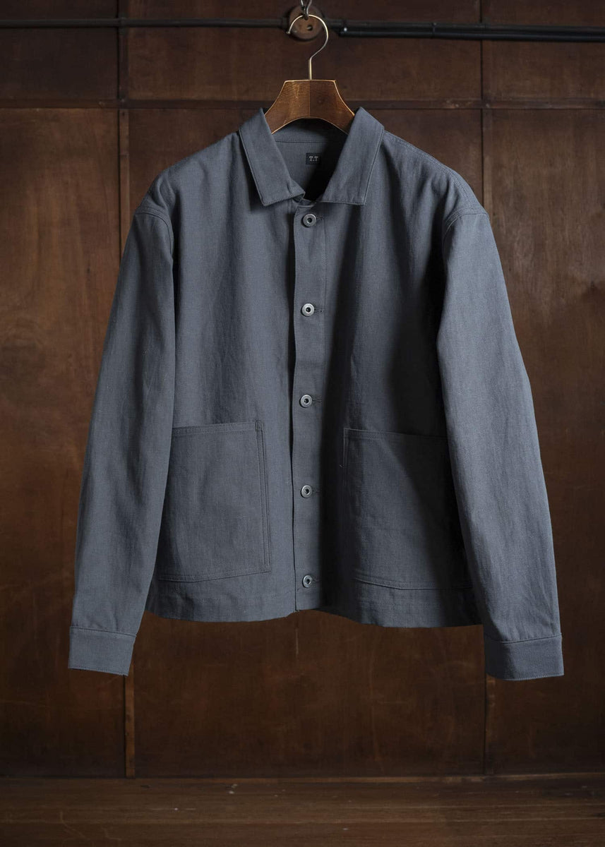 Taiga Takahashi Lot.303-Charcoal Coverall Jacket Charcoal – VISION