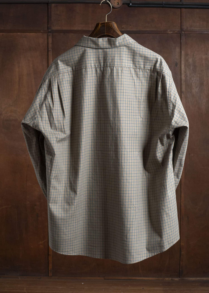 Gorsch 13-2ND-SH04-VIN Vintage Cotton Wide Silhoutte Open Collar