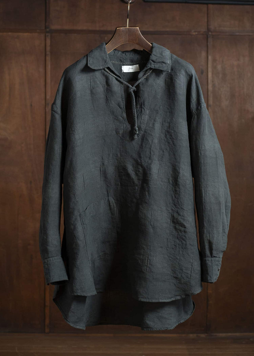 amachi. Gradation Linen Shirt AY16-10 Deep Green – VISION OF FASHION
