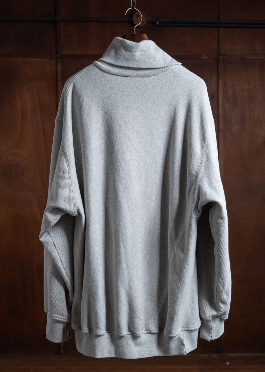 新品HED MAYNERヘドメイナーSWEATSHIRT パーカー スウェット HED MAYNER（ヘドメイナー）の「【HED MAYNER】WIDE COLLAR SWEATSHIRT