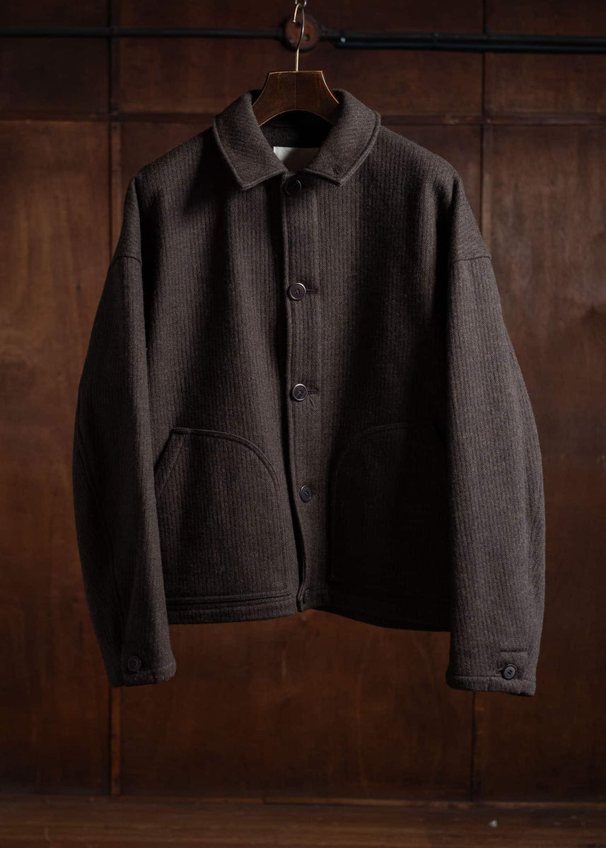 A*%様 YOKO SAKAMOTO　BEACH CLOTH VEST Yoko Sakamoto Beach Cloth Blouson, Brown – Glasswing
