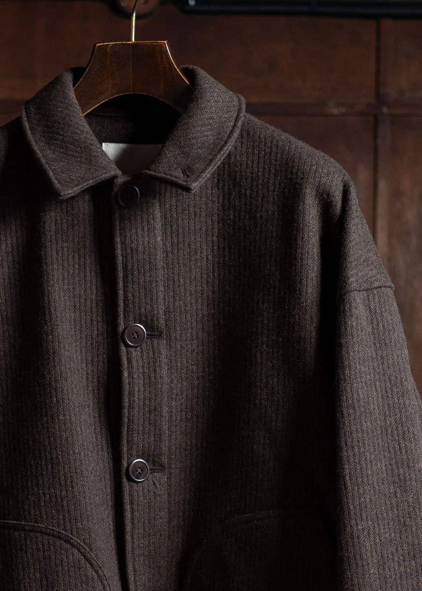 YOKO SAKAMOTO Beach Cloth Blouse Brown YS-24AW-21-Brown