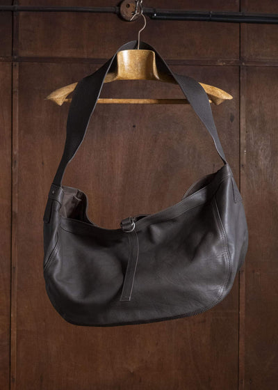 Taiga Takahashi Lot.004-Brown Newsboy Bag Horse Leather Brown