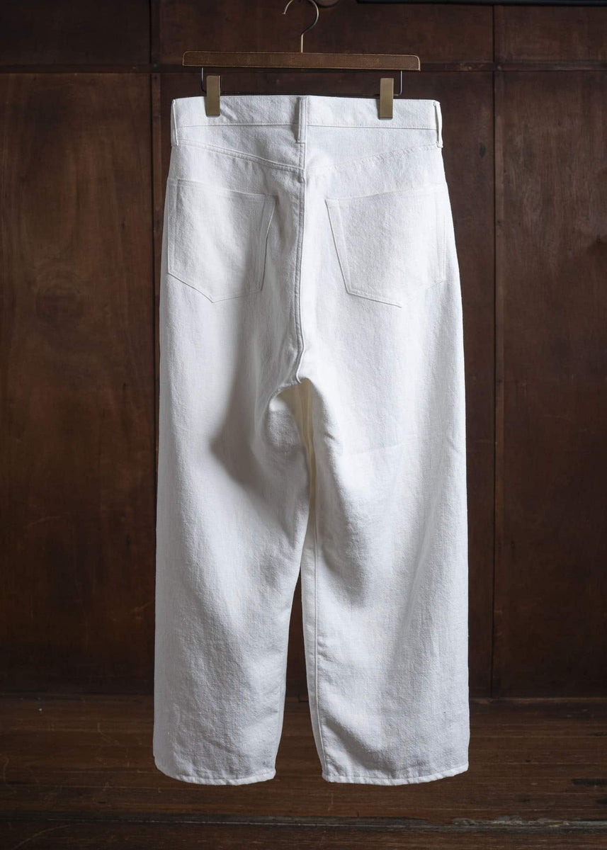 YOKO SAKAMOTO 5Pocket Baggy Pants YS-25AW-34 WHITE – VISION OF FASHION