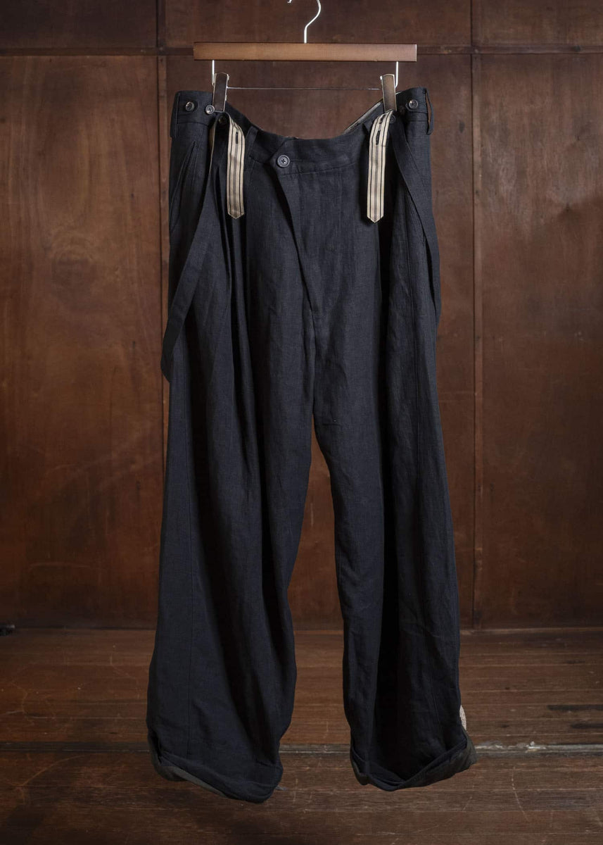 ZIGGY CHEN DETACHABLE SUSPENDER TROUSERS 0M2610550 – VISION OF FASHION
