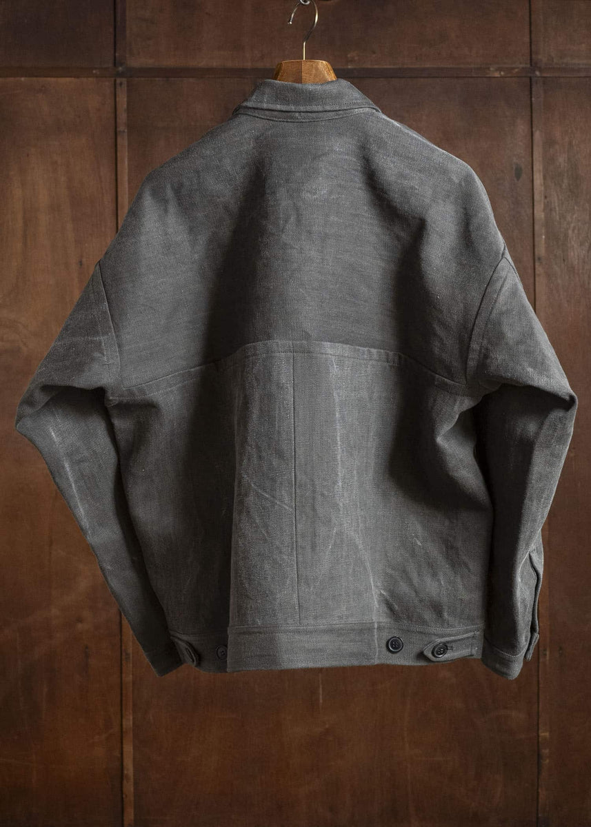 JAN-JAN VAN ESSCHE JACKET#64 DENIM STYLE WORKWEAR JACKET WITH YOKE