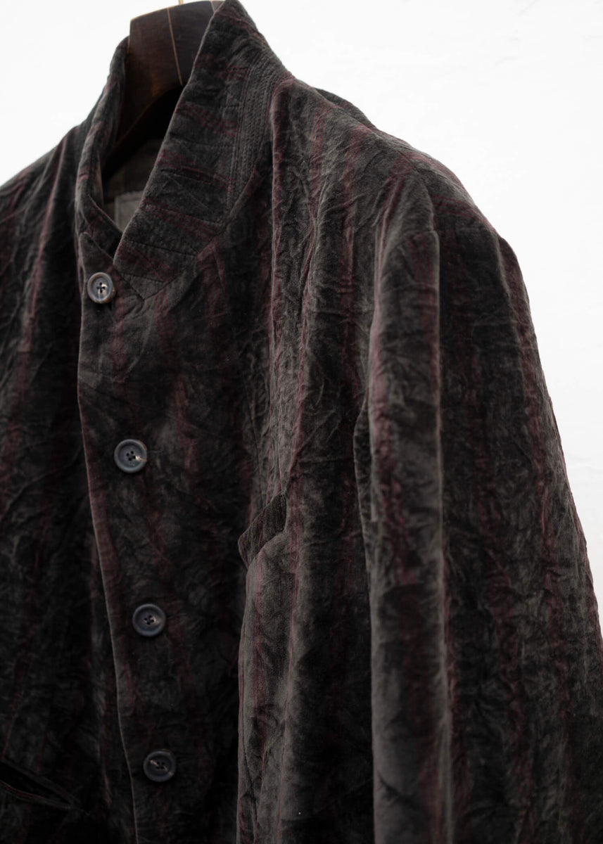 ZIGGY CHEN VELVETEEN STAND COLLAR BLAZER – VISION OF FASHION