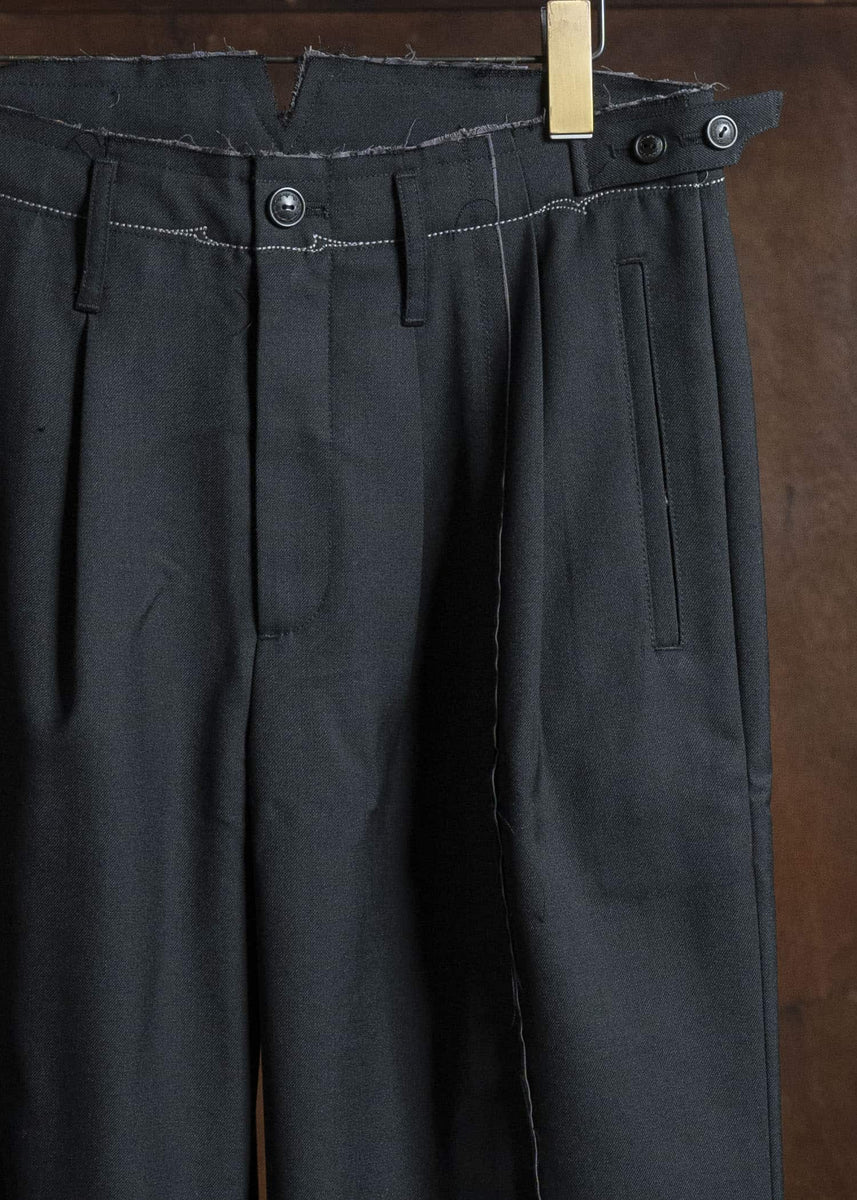 Professor.E FRAYED PANTS BLACK 25FW-PE-TRL-05 – VISION OF FASHION