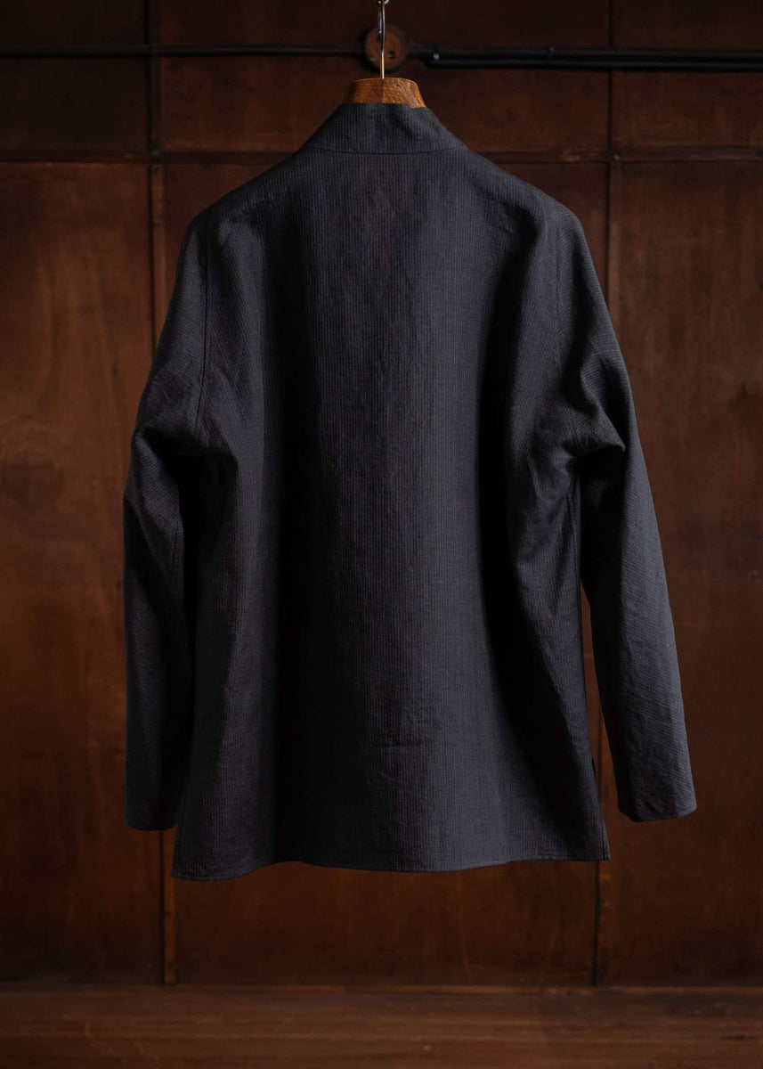 JURGEN LEHL◆ボトム/M/リネン/BLK/J0162FP901 Jurgen Lehl ダブルポケットリネンコットンシャツ J0142FBM702-19