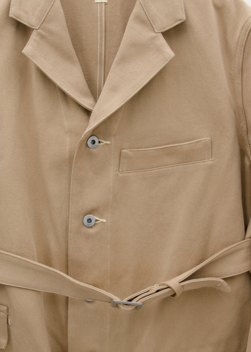 Taiga Takahashi BELTED ENGINEER COAT/NATURAL DYED BEIGE – VISION