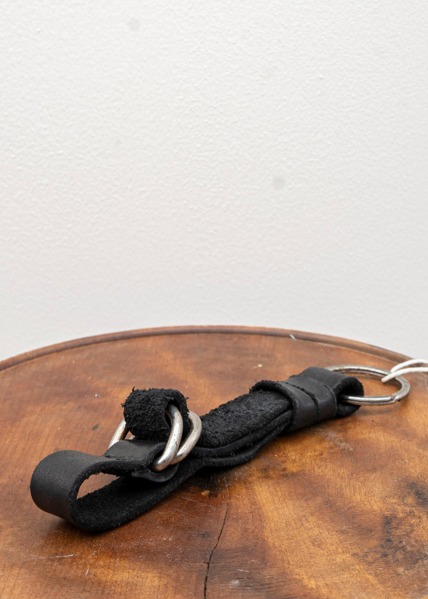 GUIIDI / KH03 / KEY HOLDER / CUOIO FULL GRAIN / BLKT / BLACK