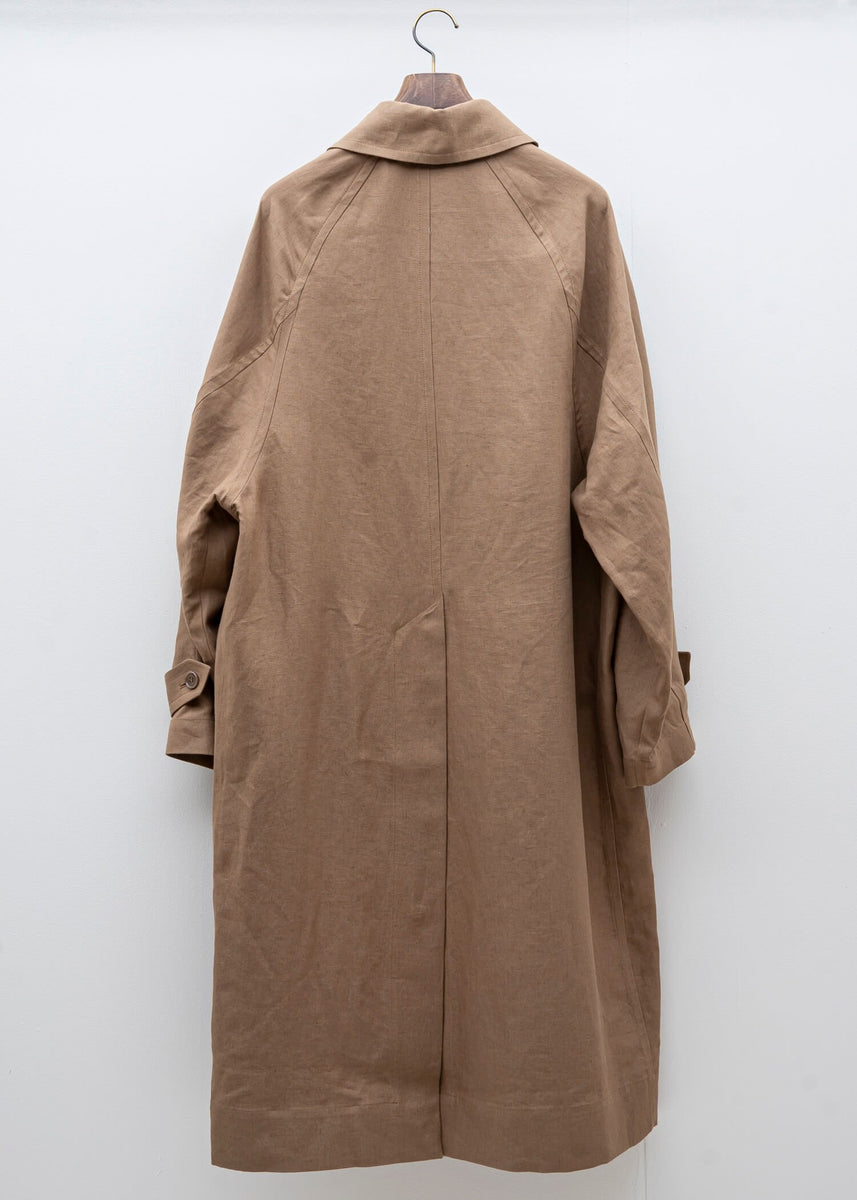 HED MAYNER / TRENCH COAT / CINNAMON LINEN – VISION OF FASHION