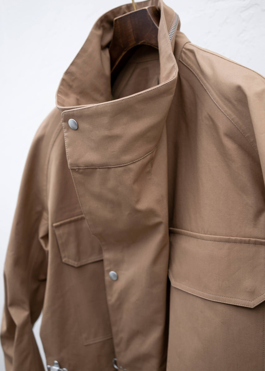 HED MAYNER PARKA COAT CAMEL_GRASS