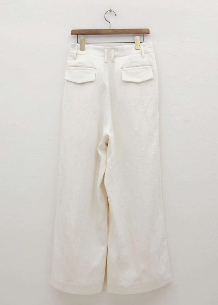 HED MAYNER ELONGATED TROUSERS / BLANC STONE – VISION OF FASHION