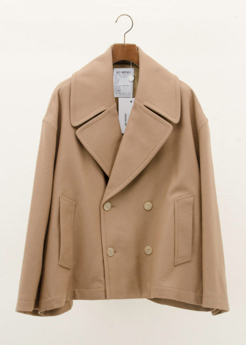 HED MAYNER CROPPED PEACOAT / CAMEL – VISION OF FASHION