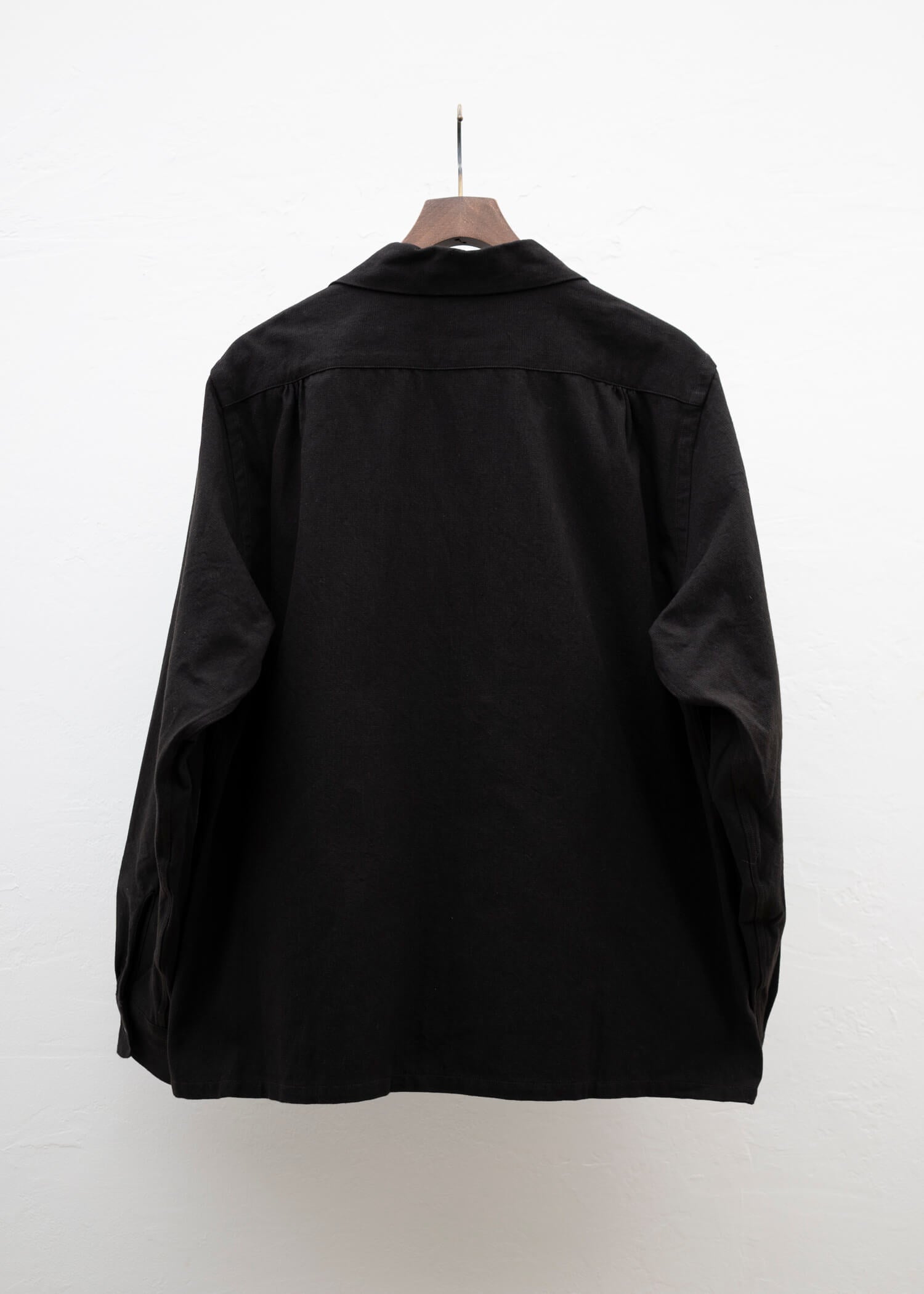 Taiga Takahashi Lot.101 Open Collar Shirt / BROWN BLACK