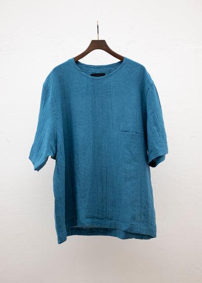 ZIIIN AVENO ONE POCKET LOOSE TUNIC / BLUE