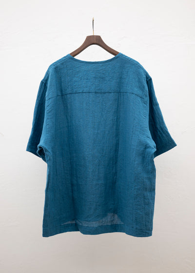 ZIIIN AVENO ONE POCKET LOOSE TUNIC / BLUE