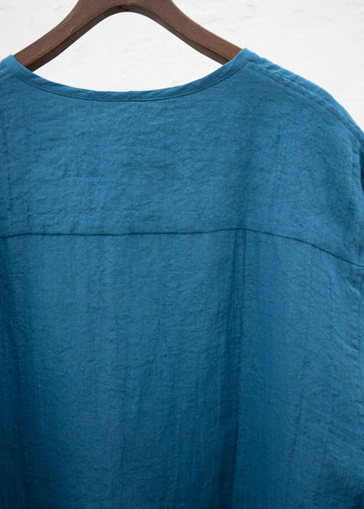 ZIIIN AVENO ONE POCKET LOOSE TUNIC / BLUE