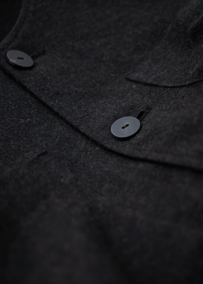 ZIIIN """"""""""""""""GOKUH"""""""""""""""" RAGLAN SLEEVE SHORT BLOUSON / BROWN BLACK