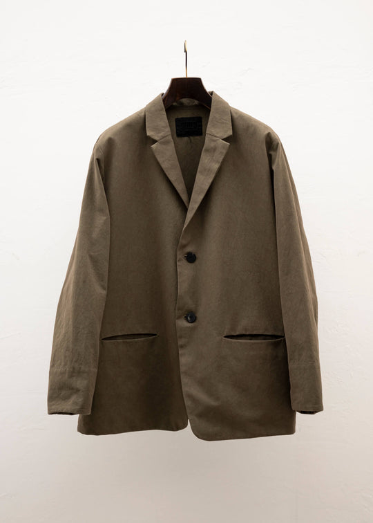 ZIIIN ""GIOVANNI"""""""""""""""" UNCONSTRUCTED JACKET / KHAKI