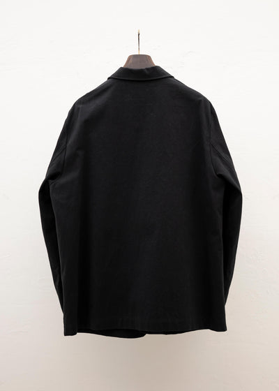 ZIIIN """"GIOVANNI"""" UNCONSTRUCTED JACKET / BLACK