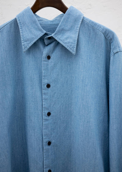 LONG POINT COLLAR SHIRT / INDIGO