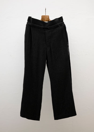 ZIIIN "MIROK" BAGGY PANT / BROWN BLACK