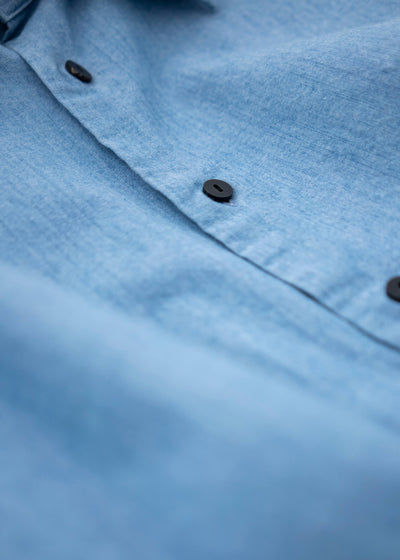 LONG POINT COLLAR SHIRT / INDIGO